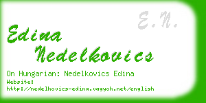 edina nedelkovics business card